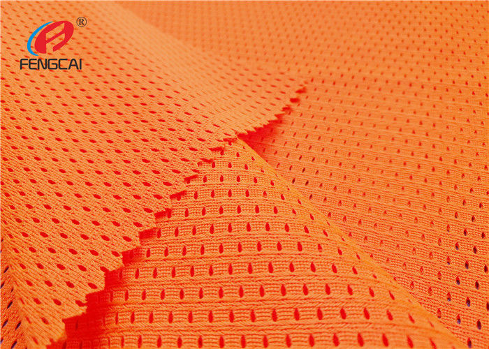Orange Color Fluorescent Material Fabric Safety Vest Fabric For Police