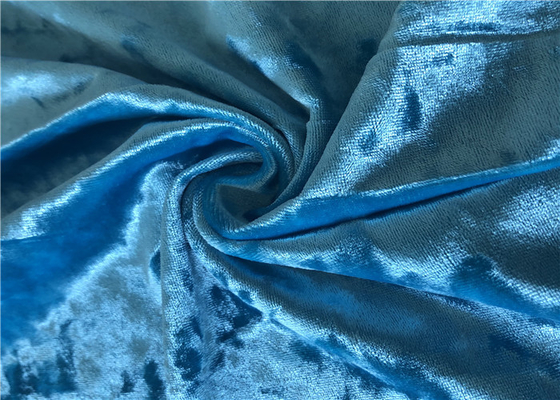 250gsm KS Polyester Spandex Velvet Fabric Crushed Ice Dress For Clothing