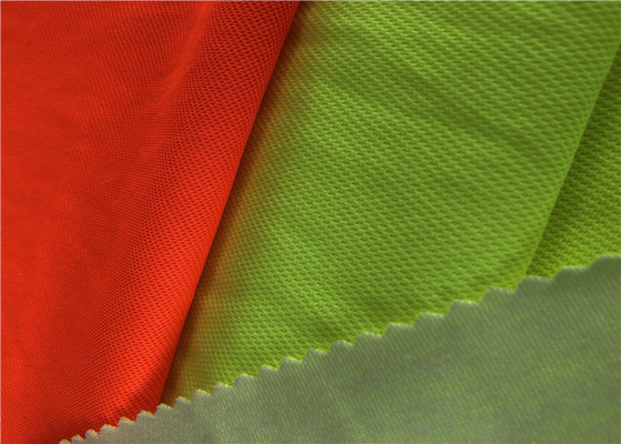 EN20471 Fluorescent Hi Vis Pique Knitted Fabric 55% Polyester 45% Cotton