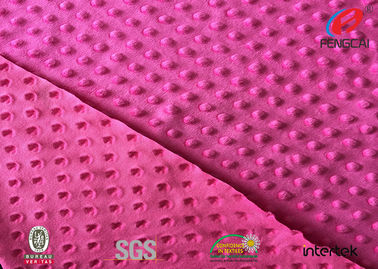 Red Polyester Minky Blanket Fabric , Star Minky Fabric 31 Colors Available