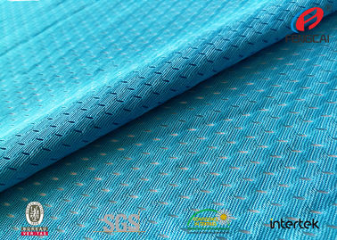 100% Polyester Durable Breathable Sports Mesh Fabric For Soccer Uniforms / Shorts