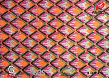 Custom Printed Spandex Velvet Fabric Muslim Style Ultra Soft Environmental Friendly