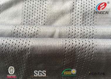 Fast Dry Fit  Athletic Mesh Knit Fabric , Mesh Football Jersey Fabric By The Yard