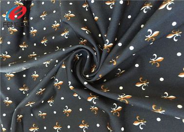 4 Way Stretch Digtial Printed Polyester Spandex Fabric / Lycra Swimming Fabric For Clothing