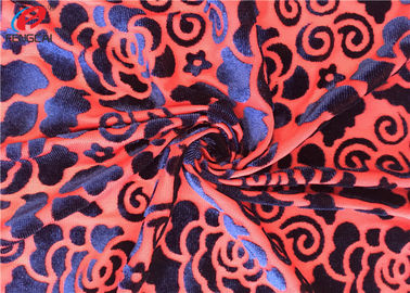 Super - Soft Embossed Korea Velvet Fabric , 5 % Spandex Velvet Material For Dress