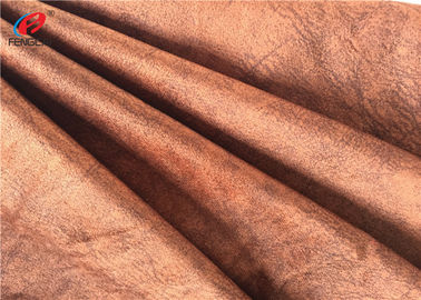Polyester Fleece Printed Brushed Velvet Material For Upholstery , 180cm Width