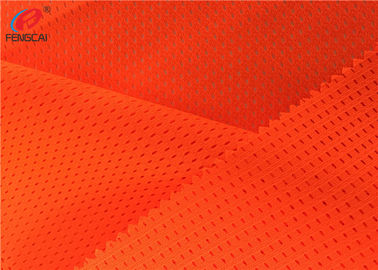 High Visibility Orange Color Mesh Fabric Fluorescent Material Fabric