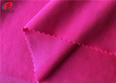 Solid Color Elastic Knitted 87% Polyester 13% Spandex Fabric For Apparel