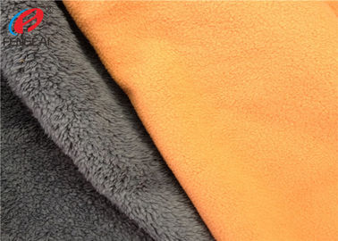 Soft Shell Fabric TPU Coated Fabric Polar Fleece Bonded With Velboa Plush Fabric