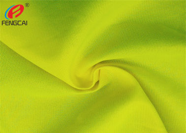 Shiny Yellow Fluorescent Material Fabric 100% Polyester Tricot Knit Fabric
