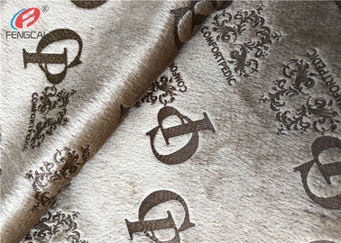 100% Polyester Knitted Velvet Glue Printed Fabric Plush Velboa Fabric For Sofa