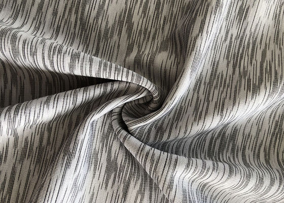 Yarn Dyed Polyester Spandex Melange Single Jersey Fabric