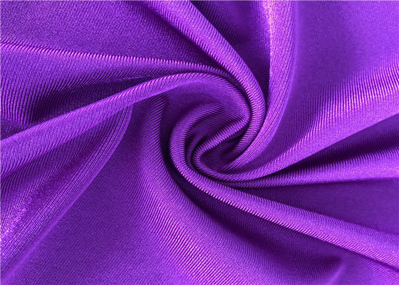 Plain 32G Polyester Spandex Fabric High Density 58 / 60 Inches