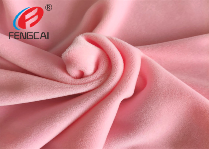 95 Polyester 5 Spandex Velvet Fabric Plain Dyed For Baby Clothes Super Soft