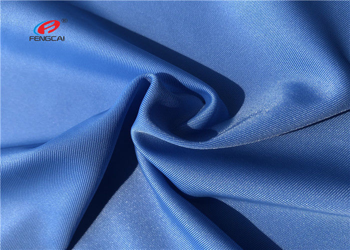 220 GSM Black Recycle Polyester Spandex Fabric Warp Knit 4 Way Stretch