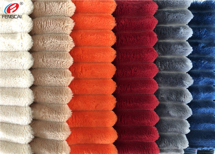 2mm Pile Height Minky Plush Minky Strips Soft Baby Blankets Fabric For