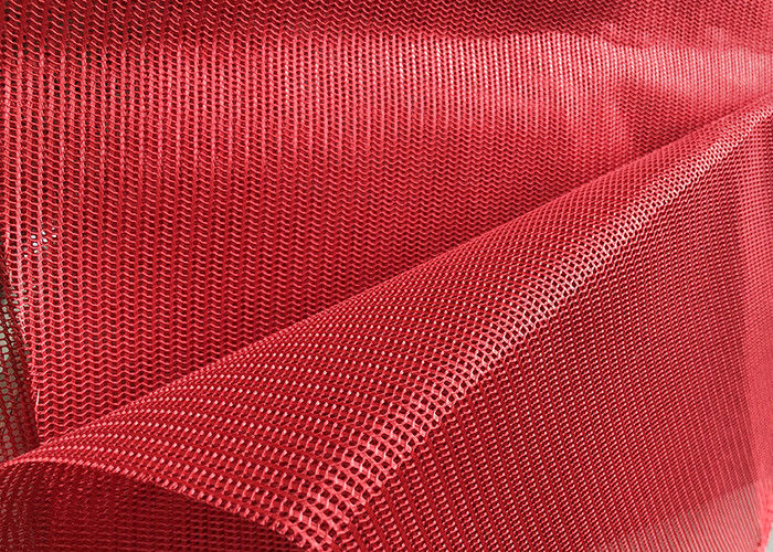 Warp Knitted Sports Mesh Fabric Hard Feel Mesh For Chair And Hat