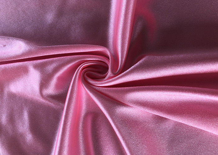 Recycled Shiny Satin Stretch Knitted Nylon Spandex Fabric For Dress Pajamas