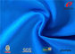 Custom 80 Nylon 20 Spandex Swimwear Fabric , Blue Nylon Tricot Fabric 190GSM
