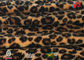 Leopard Faux Fur Polyester Velvet Fabric For Fashionable Garment 180GSM