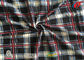 Custom Design Polyester Tricot Knit Fabric Check Printed 3-4 Grade Colour Fastness