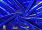 250gsm Ks Royal Blue Stretch Velvet Fabric , Stretch Velvet Material 75D+40D