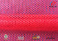 50d FDY 2X2 Wicking Mesh Fabric , Semi - Dull  Red Sport Clothing Fabric