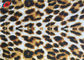 Leopard Printed Micro Velboa Polyester Velvet Fabric For Upholstery , Eco - Friendly