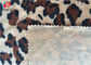 Animal Printed Polyester Velvet Fabric , Crushed Velvet Material For Upholstery