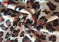 Animal Printed Polyester Velvet Fabric , Crushed Velvet Material For Upholstery