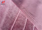 Shiny Soft Polyester Spandex Pink Velvet Fabric Korean Fleece Fabric For Dress