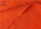 Bright Orange 100 Polyester Mesh Fabric , Reflective Safety Material For Police Uniform