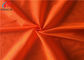 Reflective Polyester Fluorescent Fabric , Fluorescent Orange Fabric For Uniform