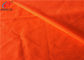 Reflective Polyester Fluorescent Fabric , Fluorescent Orange Fabric For Uniform