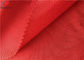 Red Thin Breathable Polyester Tricot Knit Fabric 50GSM Textiles For Garment