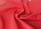 Swimming Stretch Polyester Spandex Fabric , Red Color Polyester Lycra Fabric