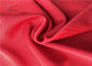 Swimming Stretch Polyester Spandex Fabric , Red Color Polyester Lycra Fabric