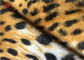 Leopard Print 100 Polyester Fabric Stretch For Blanket Toys Customized Patterned