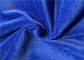 Polyester Dark Blue Minky Dot Fabric Kids Blanket Material Warp Knit Plain Dyed Fabric