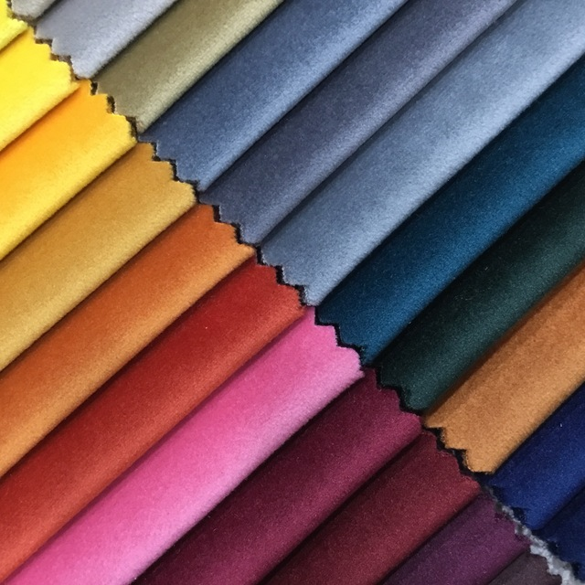 Solid Printed Sofa Velvet Upholstery Fabric For Home Textile
