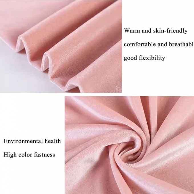 Polyester Spandex Ice Velvet Fabric 4 Way Stretch Crushed