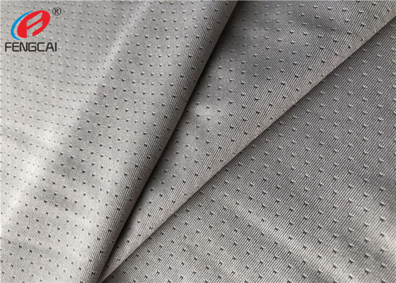 160Gsm Polyester Spandex 4 Way Stretch Mesh Fabric Weft Knitted Fabric