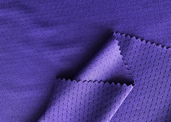 Sportswear Mesh 160gsm Stretch Polyester Spandex Fabric