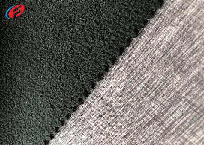 Softshell TPU Coated Fabric 4 Way Stretch Fabric Bonded Polar Fleece ...