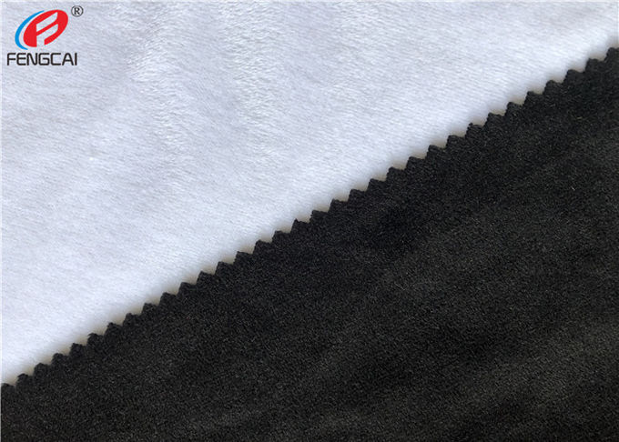 Solid Black White Minky Plush Fabric 1mm Super Soft Velboa Upholstery Fabric